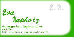 eva napholz business card